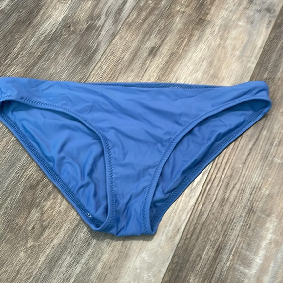 Helen Jon Nantucket Sweetheart Halter Bikini Top Medium Solid Blue Bottom - Picture 10 of 13